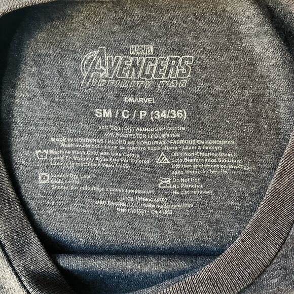 Marvel Avengers Men’s Short Sleeve T-shirt size S (34/36), Gray, Infinity War - Picture 6 of 8